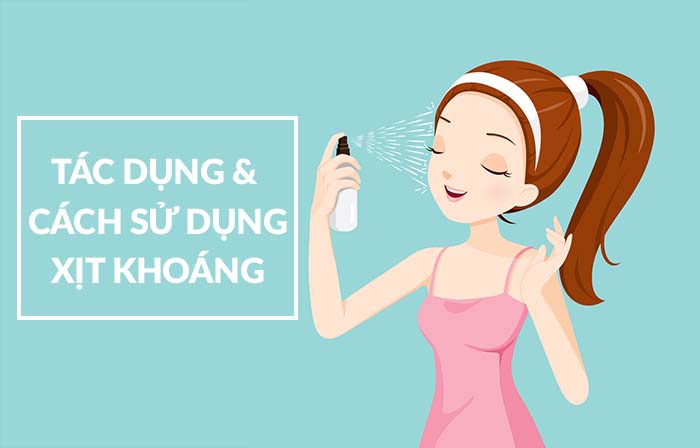 Tác dụng của xịt khoáng với da măt
