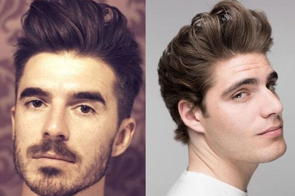 Tóc layer nam ngắn kết hợp Quiff Tóc layer nam ngắn kết hợp Quiff