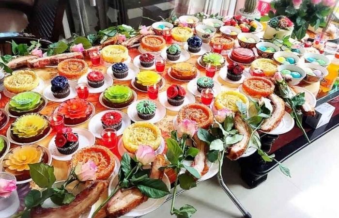 Lễ cúng thôi nôi bao gồm 3 mâm cúng khác nhau Lễ cúng thôi nôi bao gồm 3 mâm cúng khác nhau