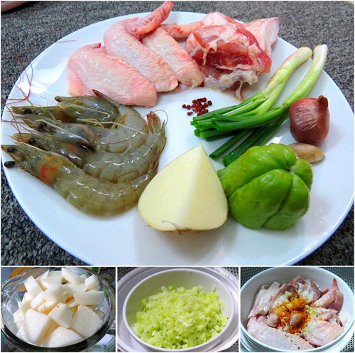 Nguyên liệu nấu mì Quảng Nguyên liệu nấu mì Quảng