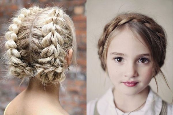 Kiểu tóc đẹp để bé gái mặc áo dài Tết Kiểu tóc đẹp để bé gái mặc áo dài Tết