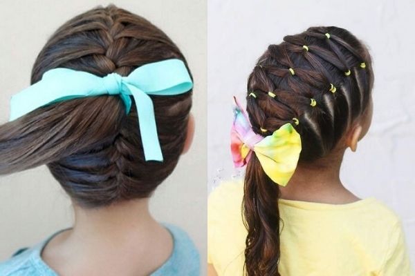 Các kiểu tóc dễ thương cho bé gái đi học  Các kiểu tóc dễ thương cho bé gái đi học