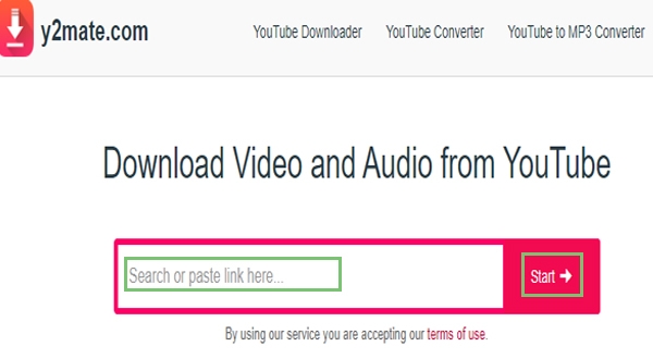 Dán link nhạc muốn tải vào thanh vuông trên màn hình
