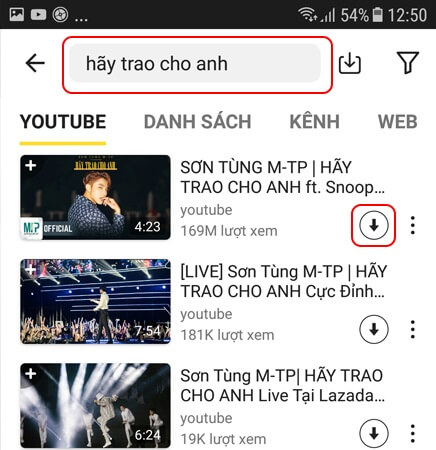 Cách tải nhạc trên Youtube về điện thoại Android bằng Snaptube Cách tải nhạc trên Youtube về điện thoại Android bằng Snaptube