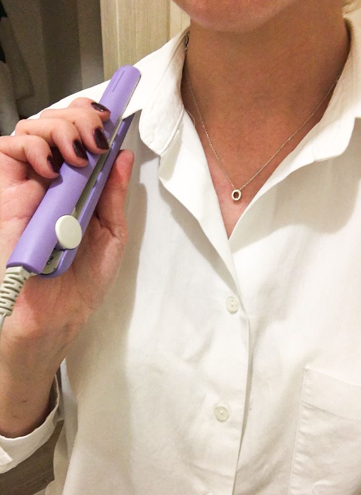 Duổi thẳng cổ áo sơ mi