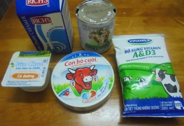 Nguyên liệu làm yaourt phô mai
