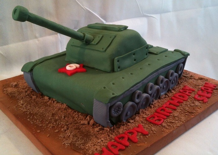 Bánh sinh nhật hình xe tăng đẹp nhất