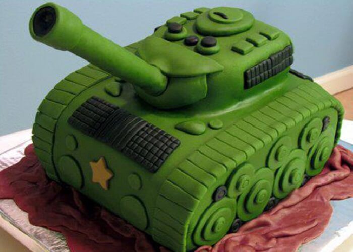 Bánh sinh nhật hình xe tăng đẹp nhất