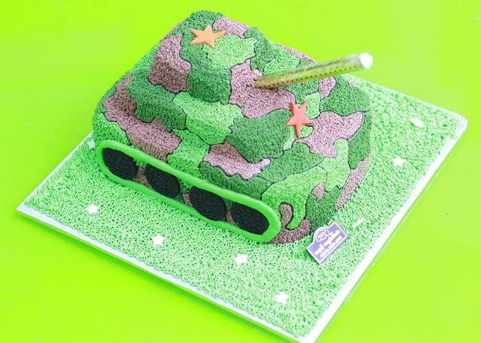 Bánh sinh nhật hình xe tăng đẹp nhất
