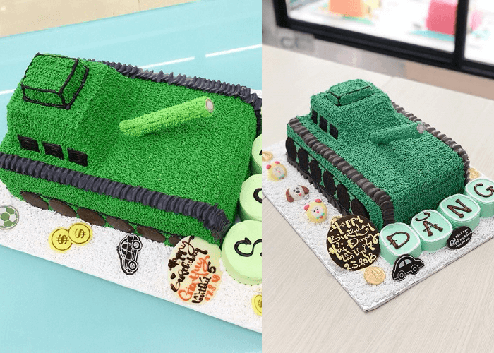 Bánh sinh nhật hình xe tăng đẹp nhất