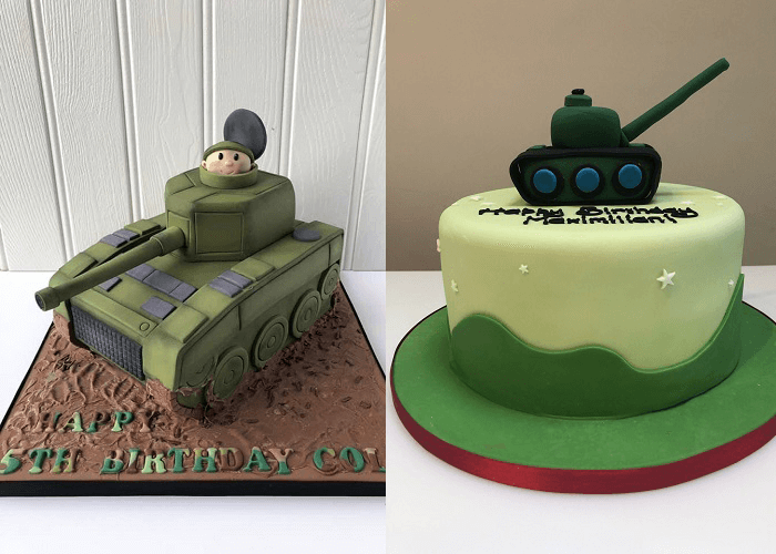 Bánh sinh nhật hình xe tăng đẹp nhất