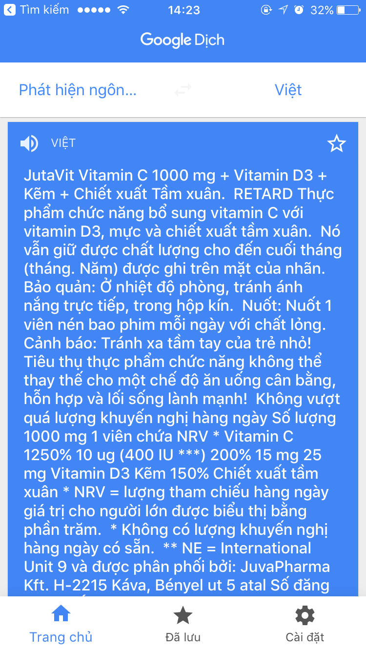Kiểm tra thông tin sản phẩm bằng Google dịch hình ảnh trên điện thoại  Kiểm tra thông tin sản phẩm bằng Google dịch hình ảnh trên điện thoại
