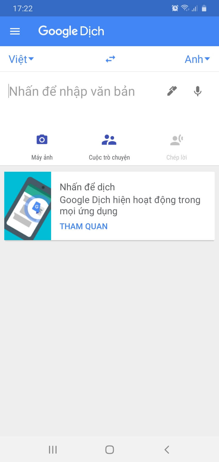 Tải và cài đặt tính năng Google dịch tiếng Anh bằng camera Tải và cài đặt tính năng Google dịch tiếng Anh bằng camera