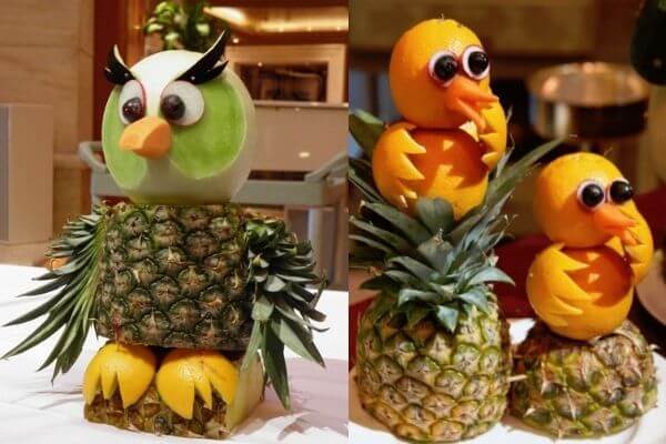 Dứa cũng được dùng nhiều vì có lớp vỏ cứng, phần nhân vàng tươi đẹp mắt Dứa cũng được dùng nhiều vì có lớp vỏ cứng, phần nhân vàng tươi đẹp mắt