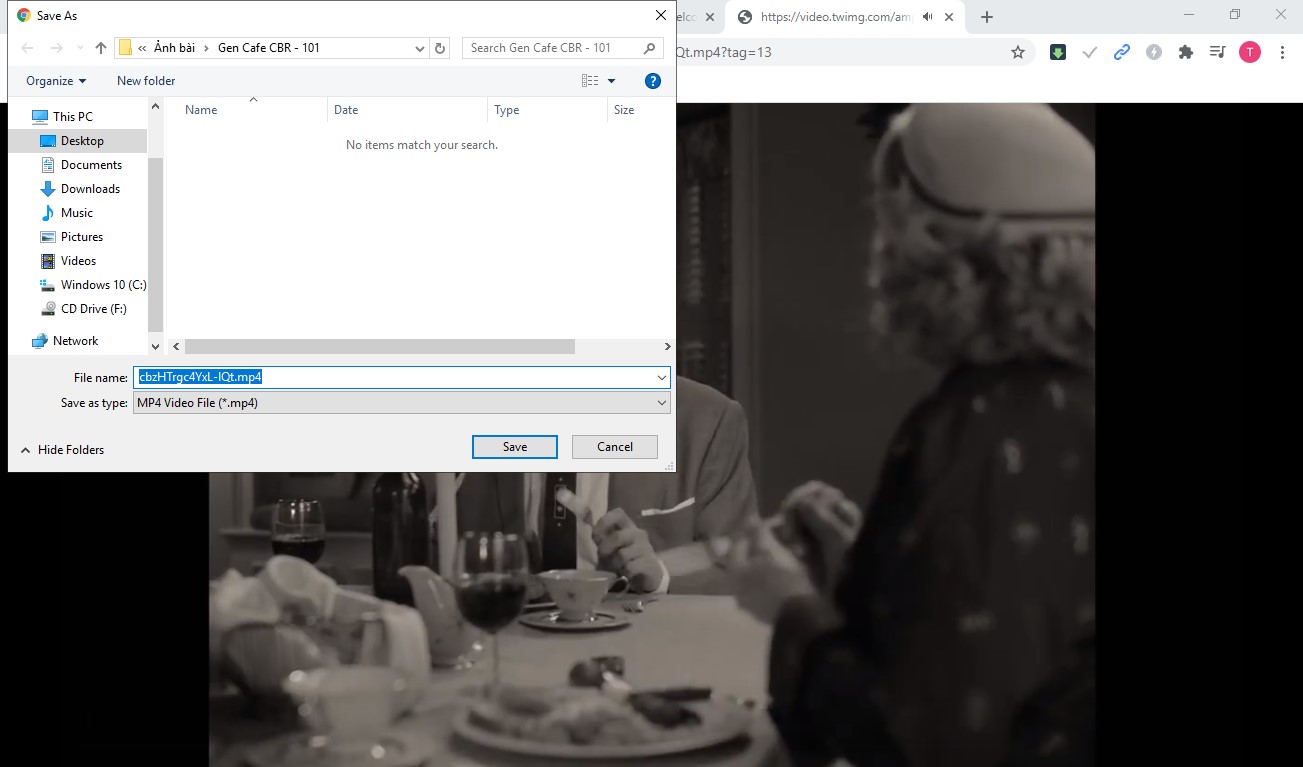 Ấn Save để lưu lại video