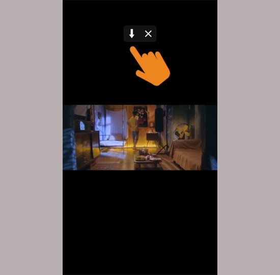 Mở video và ứng dụng sẽ hiển thị dấu mũi tên “tải về” Mở video và ứng dụng sẽ hiển thị dấu mũi tên “tải về”