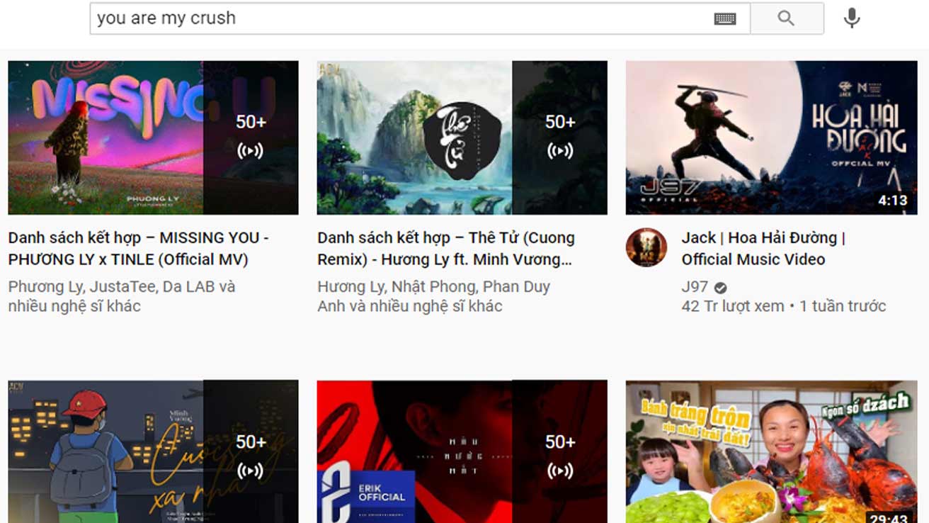 Vào “Youtube” và tìm kiếm video bạn muốn tải Vào “Youtube” và tìm kiếm video bạn muốn tải
