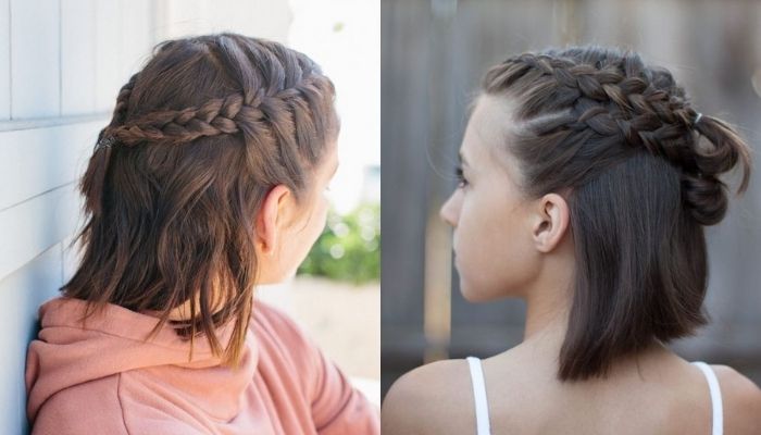 Cách tết tóc ngắn đi học dễ thương, nữ tính
