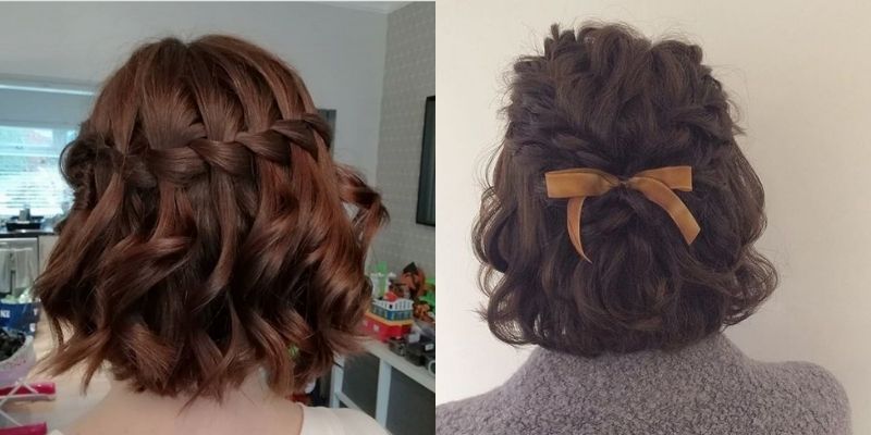 Các kiểu tết tóc ngắn cho nàng công sở