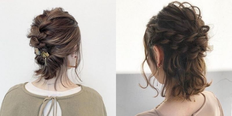 Thắt tóc ngắn đẹp đi làm