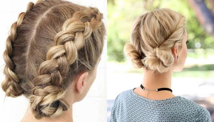 Cách tết tóc ngắn 2 bên theo phong cách Nga