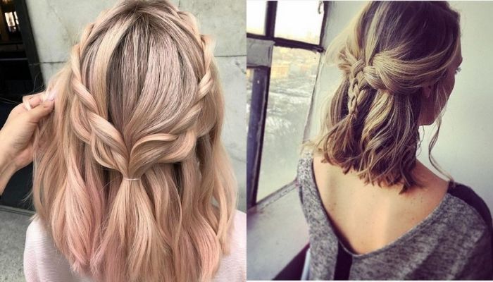 Cách tết tóc ngắn đơn giản đi chơi cho quý cô dịu dàng