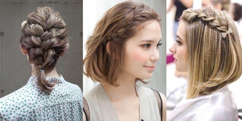 Tết tóc ngắn xinh đi học