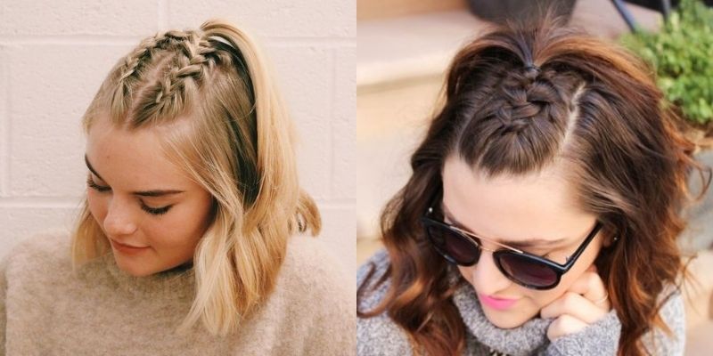 Thắt tóc ngắn đẹp, năng động, cá tính đi học