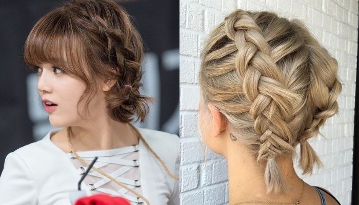 Các kiểu tết tóc ngắn mặc áo dài cá tính