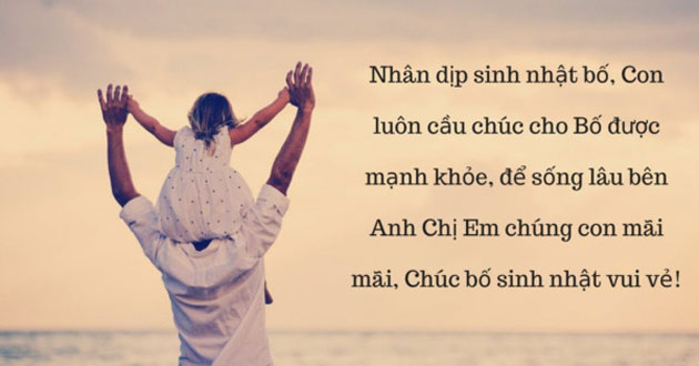 Chúc mừng sinh nhật bố