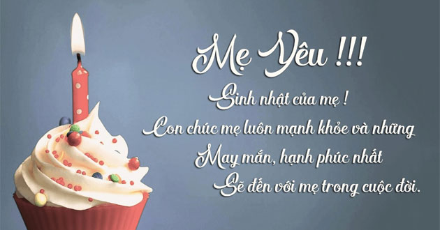 Chúc mừng sinh nhật mẹ