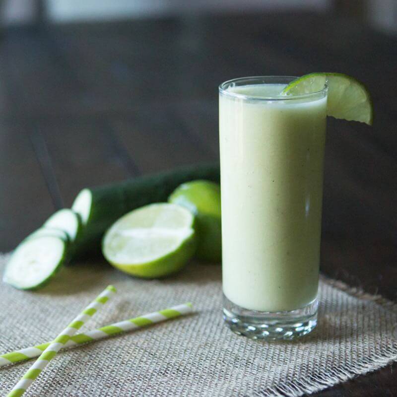 Sinh tố giảm mỡ bụng từ dưa chuột và chanh Sinh tố giảm mỡ bụng từ dưa chuột và chanh