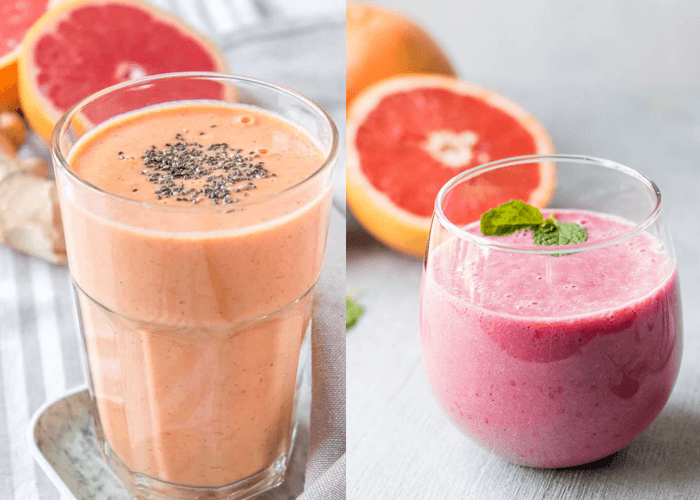 Sinh tố giảm mỡ bụng từ bưởi và gừng Sinh tố giảm mỡ bụng từ bưởi và gừng