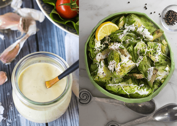 Cách làm nước sốt salad kem chua