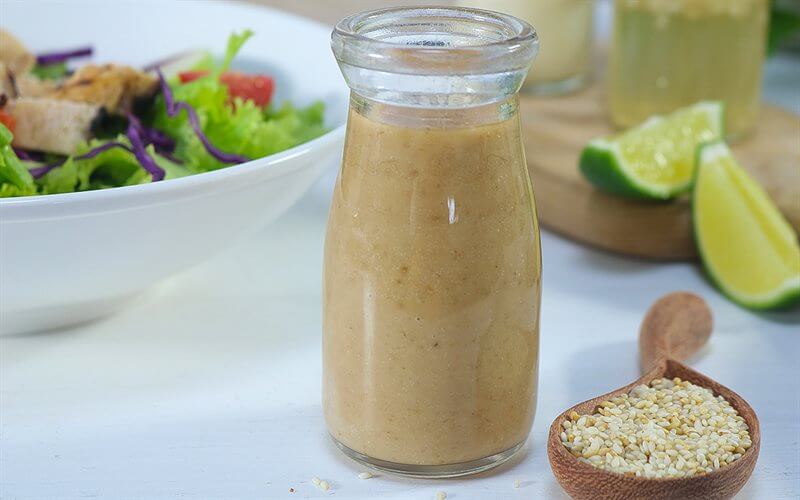 Cách làm nước sốt salad mè rang