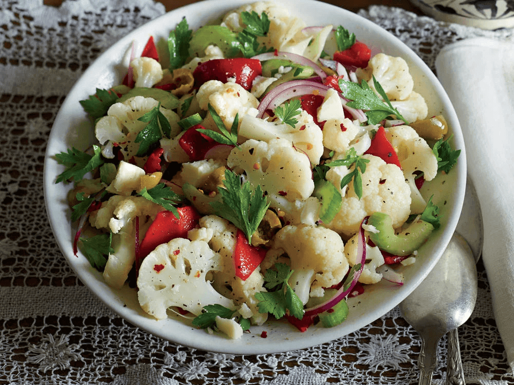 Công thức salad giảm cân với bông cải trắng và mayonnaise