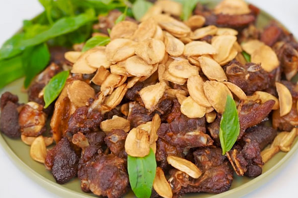 Ngan cháy tỏi Ngan cháy tỏi