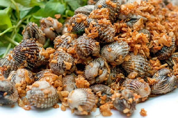 Sò huyết xào tỏi