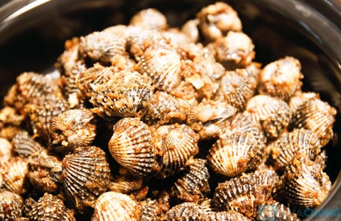 Sò huyết rang muối