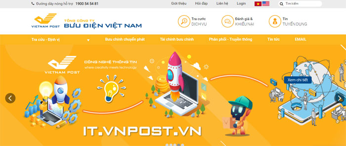 Định vị bưu phẩm Vnpost Định vị bưu phẩm Vnpost