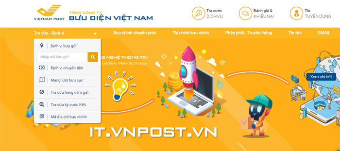 Định vị bưu kiện Định vị bưu kiện