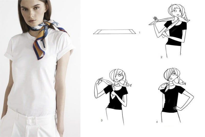 Kiểu thắt nơ chồng hai lớp Kiểu thắt nơ chồng hai lớp