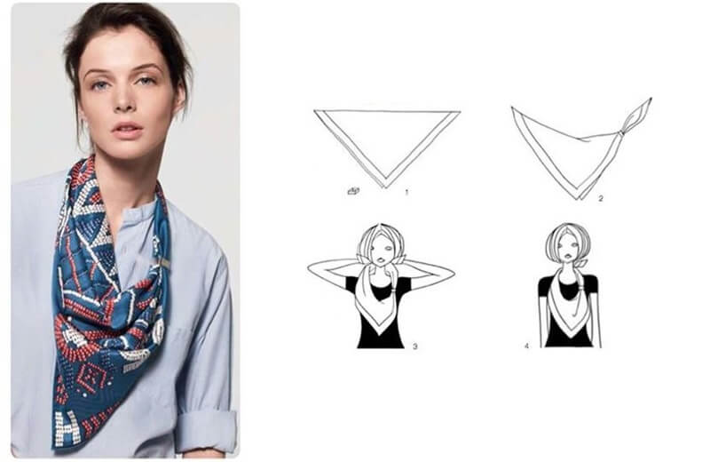 Kiểu thắt chức V cá tính Kiểu thắt chức V cá tính