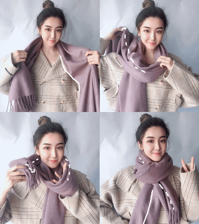 Cách thắt khăn quàng cổ dài Cách thắt khăn quàng cổ dài