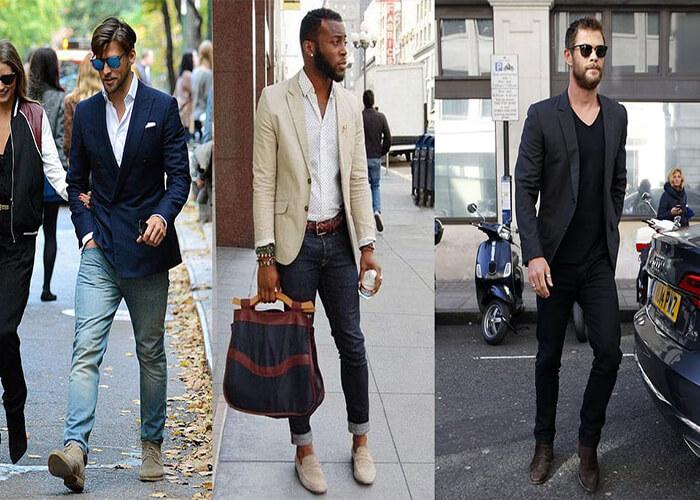 Blazer kết hợp với quần jeans Blazer kết hợp với quần jeans