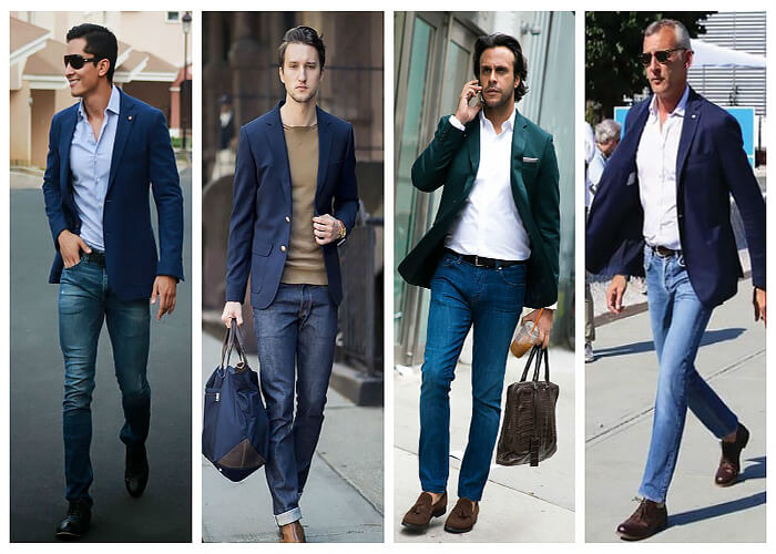 Blazer kết hợp với quần jeans Blazer kết hợp với quần jeans