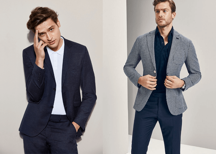 Blazer kết hợp với quần tây và áo sơ mi Blazer kết hợp với quần tây và áo sơ mi