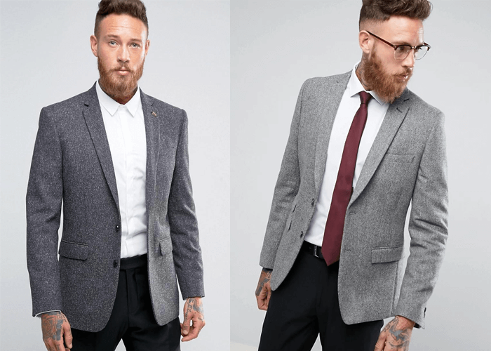 Blazer kết hợp với quần tây và áo sơ mi Blazer kết hợp với quần tây và áo sơ mi