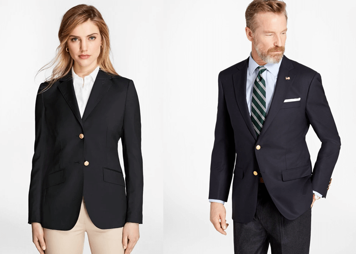 Blazer có 2 khuy cài và túi nắp Blazer có 2 khuy cài và túi nắp