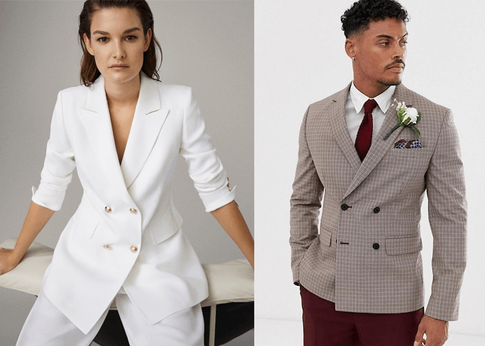 Blazer có 4 khuy cài và túi nắp Blazer có 4 khuy cài và túi nắp